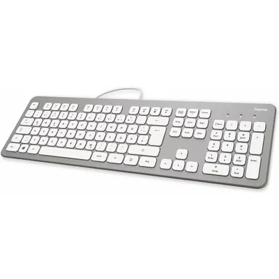 Immagine prodotto di hama KC-700 tastiera cablata argento, bianco