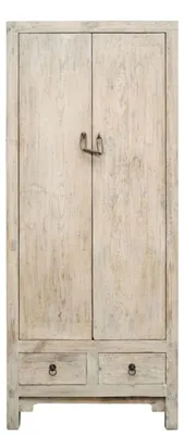 Produktbild von Casa Padrino Landhausstil Schrank Naturfarben 75 x 40 x H. 180 cm - Schrank im Landhausstil