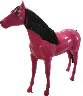 Image de Figure abstraite Statue Design Sculpture Décoration Cheval Rouge Extérieur Intérieur Jardin