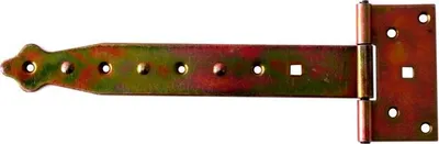 Produktbild von NAJDER T-Scharnier 400 mm Kreuzgehänge 2 Stück Torscharnier Gartentor Gartentorfalle Schwenkscharnier verzinkte gelb (400 mm)