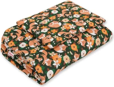 Produktbild von 2-teiliges Bettwäsche-Set für Neugeborene – Baby-Schmusetuch – extra weiche und atmungsaktive Baumwolle, 75 x 100 cm