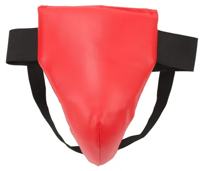 Obrázok produktu pre Chránič na slabiny pre box, kickbox a tréning, s tlmením nárazov, ventilačný, nastaviteľný, červený, veľkosť M