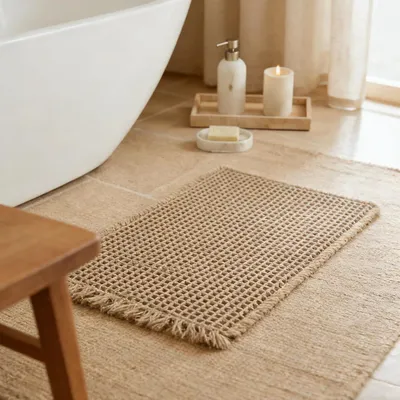 Image de Tapis antidérapant, lavable, 50x80 cm, pour la salle de bain