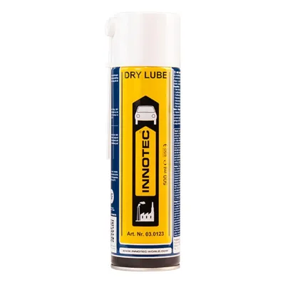 Produktbild von INNOTEC Dry Lube Trockenschmiermittel 500 ml – PTFE-Spray, silikon- und fettfrei, transparenter Schmierfilm, antistatisch, wasserbeständig