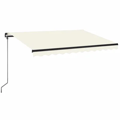 Produktbild von vidaXL Markise Manuell Einziehbar mit LED 350x250 cm Creme