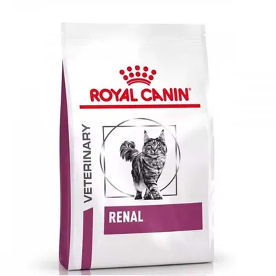 A bag of Royal Canin cat food.