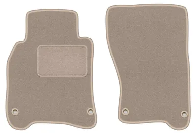 Productafbeelding van Velours voormatten voor Infiniti M Hybryda vanaf 2010 (sedan) – 2-delig, beige, op maat – Wielganizator LUX