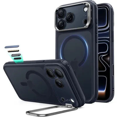 Obrázek produktu pro ESR - Classic Hybrid HaloLock Kickstand kryt se stojanem pro iPhone 18 Pro / iPhone 17 Pro - matný modrý