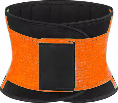 Produktbild von Taillentrainer für Damen, Body Shaper, Abnehmen, Bauchweggürtel, Orange, S