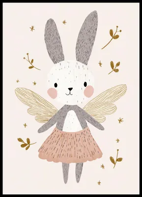 Image de Affiche 50 x 70 cm Motifs pour enfants, filles, pour chambre - Fée