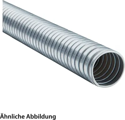 Produktbild von FLEXA FLEXAgraff-AS Metallschutzschlauch doppelt gefalztes Profil blank - AD 27,0mm, ID 24,0mm doppelt gefalztes