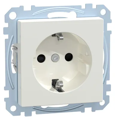 Obrázok produktu pre Merten SCHUKO zásuvka pws/gl MEG2401-0319