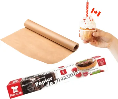 Zdjęcie produktu dla Kuchcik Papier Do Pieczenia Silikonowany 6 M 28 Cm Do Zabezpieczenia