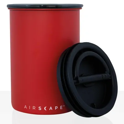 Zdjęcie produktu dla Puszka na kawę AIRSCAPE, puszka do przechowywania czerwona matowa 1800 ml
