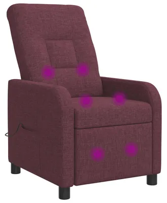 Image de Fauteuil de massage relax, tissu violet, vidaXL