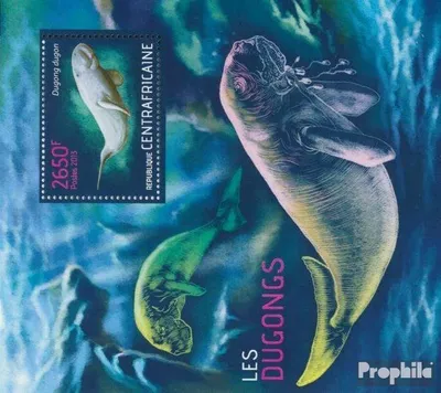 Produktbild von Briefmarken Zentralafrikanische Republik 2013 Mi Block 1091 (kompl. Ausgabe) postfrisch Dugongs