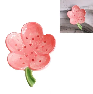 Productafbeelding van Keramische Zeepdispenser met Schattig Bloemenpatroon