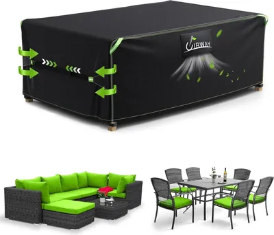 Zdjęcie produktu dla Pokrowiec na meble ogrodowe 150x90x74cm wodoodporny oddychający UIRWAY