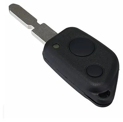 2-Tasten-Fernbedienungsgehäuse schwarz für Peugeot 406 306