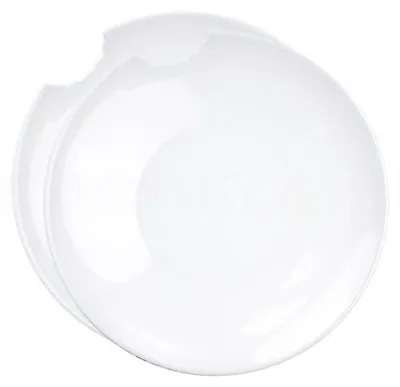 Image de FIFTYEIGHT PRODUCTS T017601 FIFTYEIGHT 2 Kleine tiefe Teller mit Biss Ø 18cm weiß