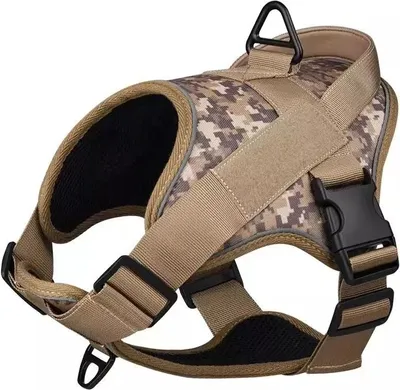 Obrázek produktu pro Taktický postroj pro psy Oxford Premium Camo Savana S