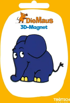 Produktbild von Trötsch Die Maus 3D-Magnet Elefant stehend