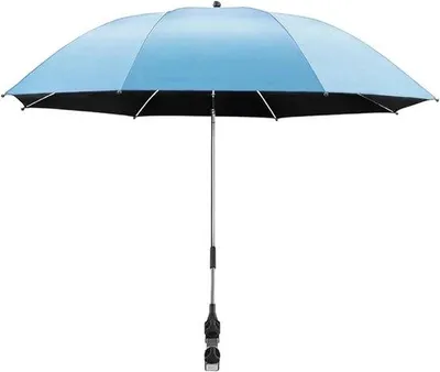Produktbild von Strand Sonnenschirm - Terrasse Sonnenschirm Sonnenschutz - Sonnenschutz - Winddicht UV-Schutz - 106 cm - Dunkelblau