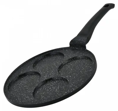 Immagine prodotto di Hezberg HG-CP264HO: Padella antiaderente in marmo, diametro 26 cm, per pancake e crepes, con 4 posizioni
