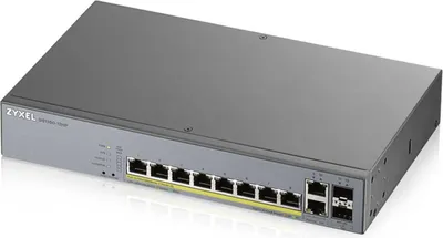 Produktbild von Zyxel GS1350-12HP-EU0101F, Managed, L2, Gigabit Ethernet (10/100/1000), Power over Ethernet (PoE), Rack-Einbau