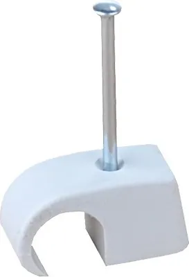 Produktbild von ViD Nagelschellen 7-11 mm weiss 100 Stück im Polybeutel