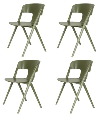 Produktbild von Horizon Outdoor Esszimmerstühle Waldgrün - 4er Set