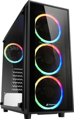 Produktbild von Sharkoon Gehäuse TG4         RGB    ATX       1xGlas schwarz