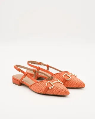 Produktbild von Slingback Oranje Canvas Gesp