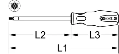 Produktbild von KS TOOLS Schraubendreher Steckschlüssel Schraubendreher 159.1238