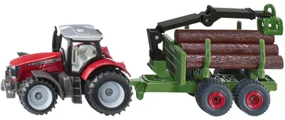 Produktbild von Siku Massey Ferguson mit Forstanhänger 1134_S