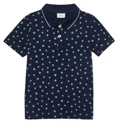 Produktbild von s.Oliver Poloshirt aus Jersey mit All-Over-Print