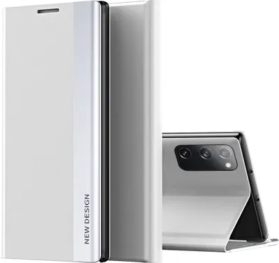 Image de Galaxy S20 FE Housse, LaimTop cuirPolyuréthanemagnétique rabat Stand Housse pour Samsung Galaxy S20 FE blanc