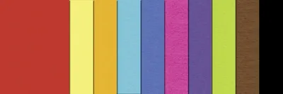 Produktbild von Tonpapier 130g/qm 35x50cmVE=30 Blatt 10 Farben sortiert