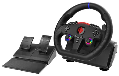 Zdjęcie produktu dla Subsonic Superdrive 270 GT-5, Kierownica + pedały, Nintendo Switch, Nintendo Switch 2, PC, PlayStation 4, PlayStation 5, Xbox One, Xbox Series S,..., D-pad, Przycisk Home, Przycisk menu, Przycisk opcji, Przycisk udostępniania, View button, Wielobarwny, 270°, Przewodowa