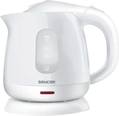 Image de Bouilloire SENCOR SWK 1010WH, 1100 W, 1 L, Blanc