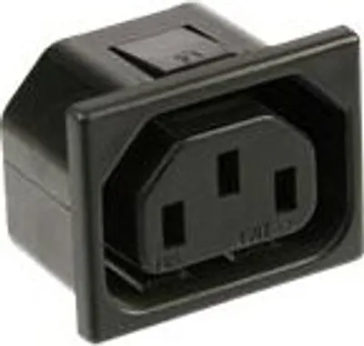 Produktbild von Kaltgeräte-Einbaukupplung 10 A/250 V