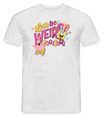 Produktbild von Spreadshirt SpongeBob Schwammkopf Patrick Gary Freundschaft Männer T-Shirt, XL, Grau meliert