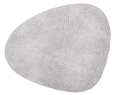 Immagine prodotto di Set di tovagliette LindDNA HIPPO in pelle CURVE L, 4 pezzi in vari colori, LindDNA: Bianco-Grigio