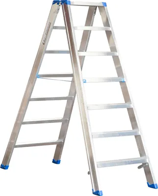 Produktbild von Alu-Stufen Stehleiter Mod. SL - Stufenanzahl: 7, Länge: 1,66 m