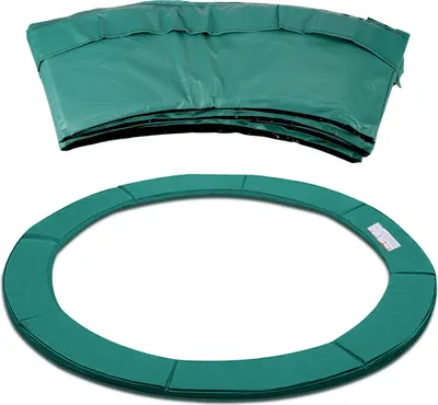 Produktbild von Yakimz Trampolin Randabdeckung Ø 366cm Grün, Reißfest & UV-resistent, Ersatz Federabdeckung, Rahmenpolster, Schutzpolster für Gartentrampoline