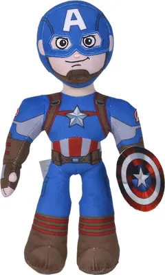 Produktbild von Simba Knuffel Captain America Beweegbaar, 25cm