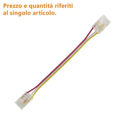 Produktbild von Alcapower CCT-LED-Streifen-Verlängerungskabel mit integrierten Schnellverbindern, Länge 100mm, für professionelle Installationen.