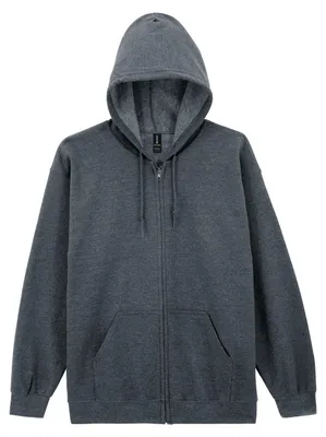 Produktbild von Gildan - Hoodie mit durchgehendem Reißverschluss für Herren/Damen Uni LT1591 (3XL) (Grau meliert)