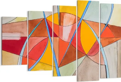 Produktbild von Bild auf Leinwand - Leinwandbild - Abstraktion modern - 150x100cm - Wand Bild - Wanddeko - Leinwanddruck - Bilder - Kunstdruck - Wanddekoration - Leinwand bilder - Wandkunst - EG150x100-3960