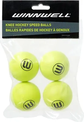 Image de Ballon Winnwell Speed Yellow (4 packs), jaune